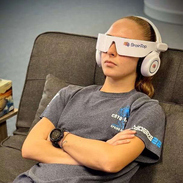 Brain Tap helps with stress reduction and sleep quality