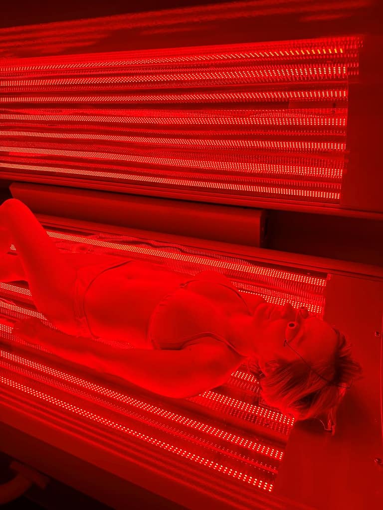 Improve skin conditions in Red Light Bed 