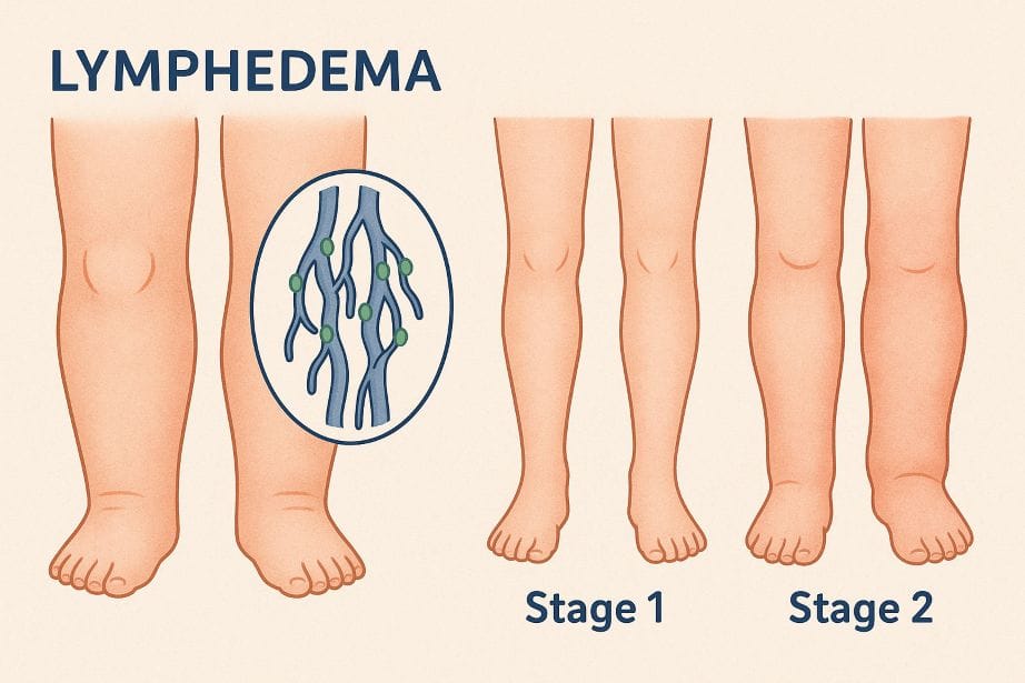 help with lymphedema, swollen legs